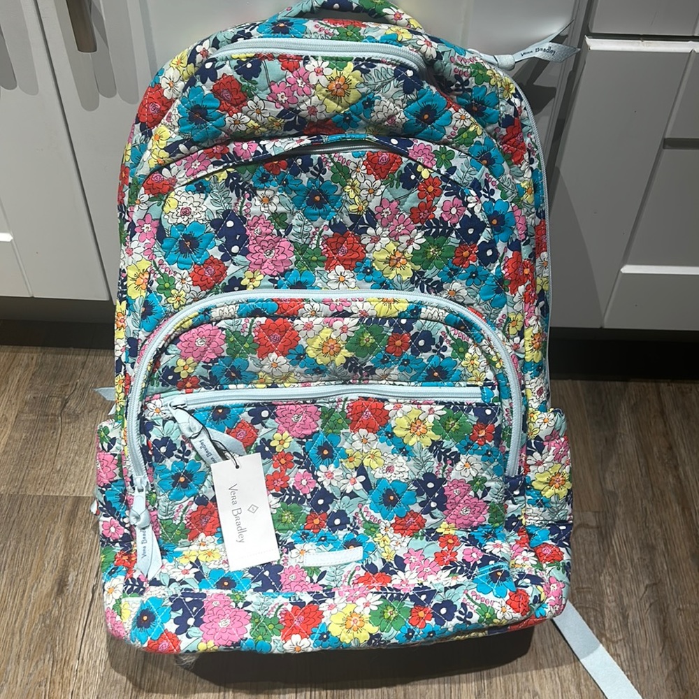 NWT Far Out Floral Vera Bradley Backpack